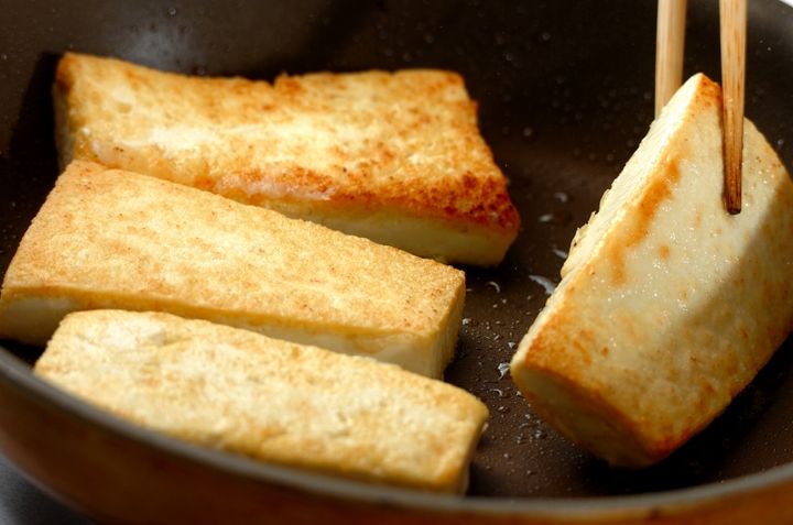 梅おろし豆腐ステーキの作り方1