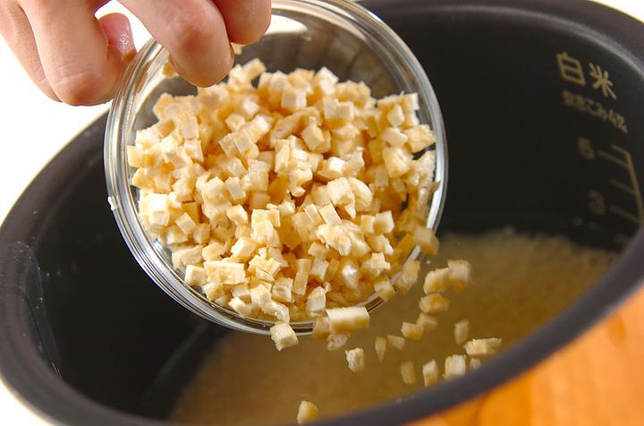 焼きサバのショウガご飯の作り方1