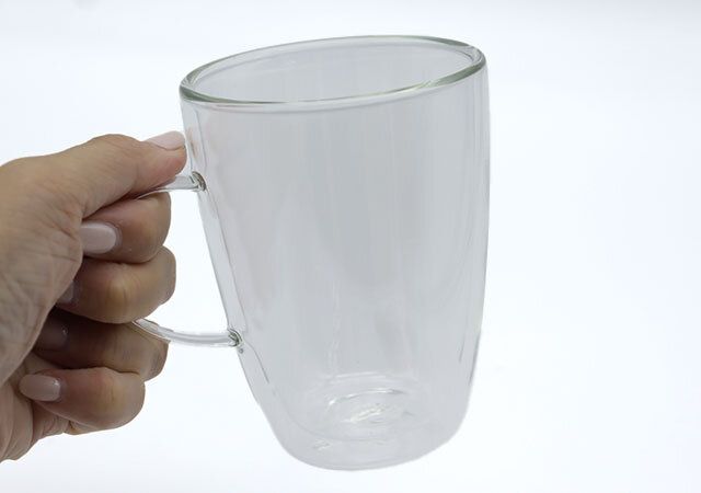 ダイソー ダブルウォールコップ（350ml） 持ち手 持ちやすい