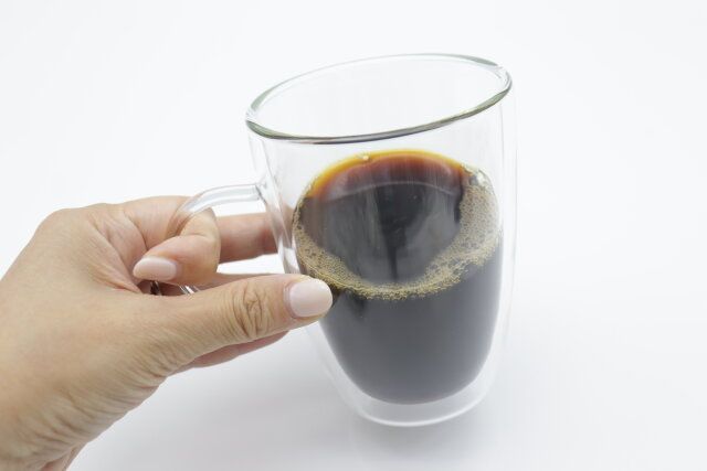 ダイソー ダブルウォールコップ（350ml） 使用例 熱い飲み物