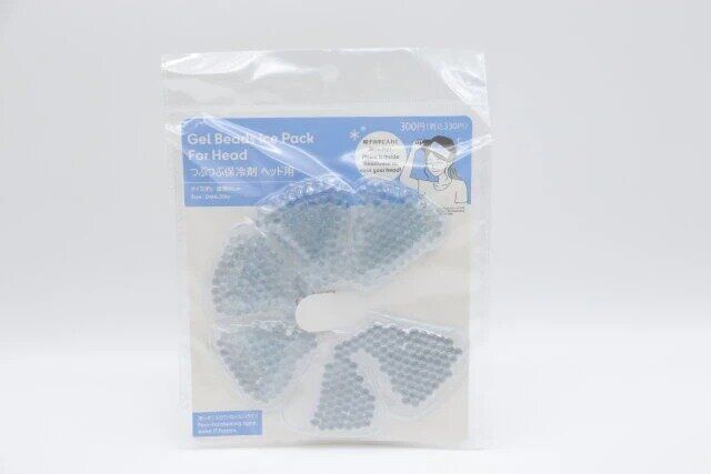 ダイソーのつぶつぶ保冷剤 ヘッド用のパッケージ
