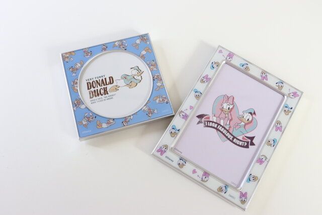 ダイソー フォトフレーム、丸（ドナルド＆デイジー）DC8 フォトフレーム、角（ドナルド＆デイジー）DC8