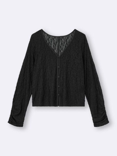 GUのレースカーディガン