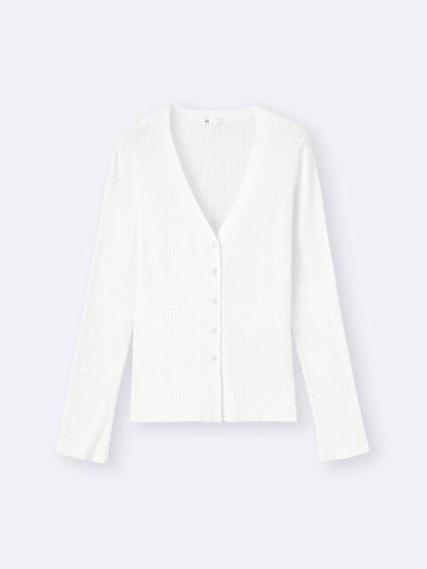 GUのUVカットVネックカーディガン