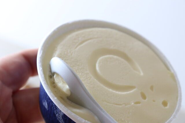 アイスをホイップするスプーン 使用前