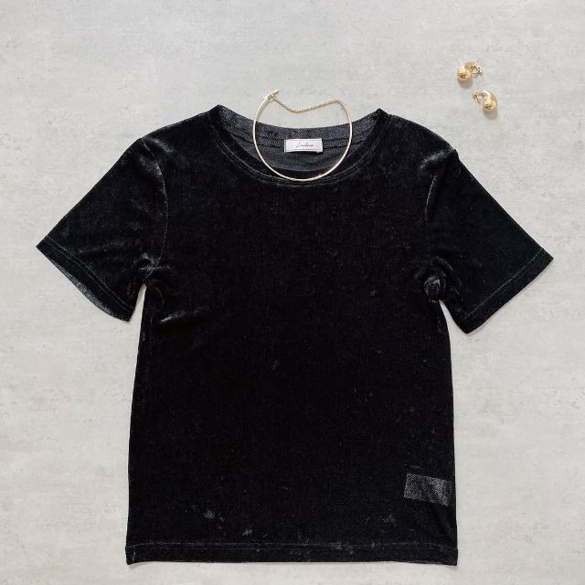 黒のシアーベロアT