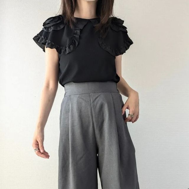 TT*YRKエリフリルツキを着たコーデ