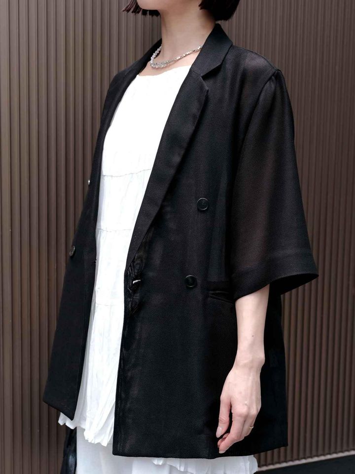 画像: 涼しげ、でも上品なメッシュジャケット