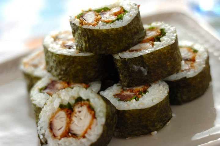 サバフライのり巻き