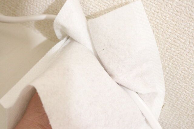 セリア そうじ用手袋 8枚入 使用例 ケーブル