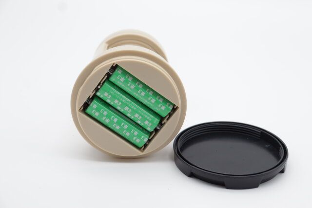 ダイソーの電池式COBランタン スパイラル