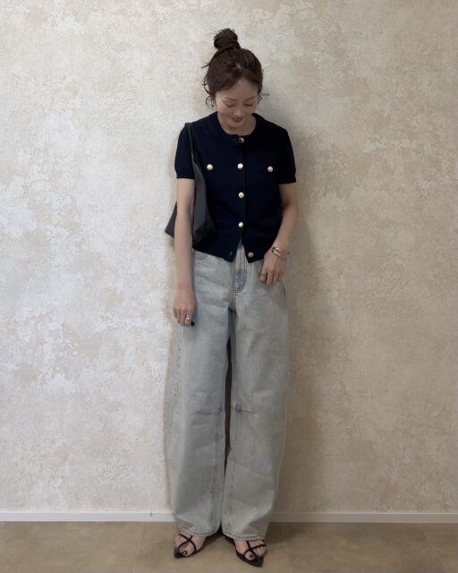 着回しコーデ④デニムでシンプルコーデ