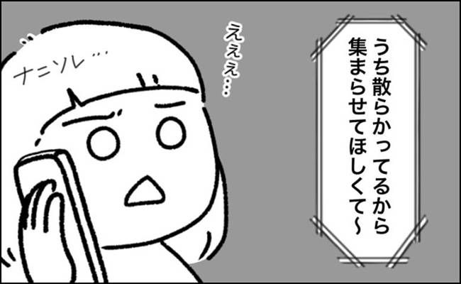 唐突な電話の後、義母が友人3人を連れて来訪