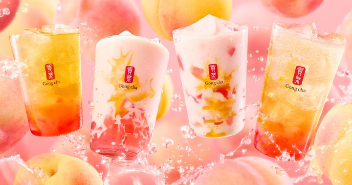 ゴンチャ「ドリーミー ピーチ」ロゴなし