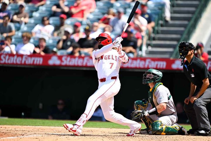 エンゼルスのジョー・アデル（C）Getty Images