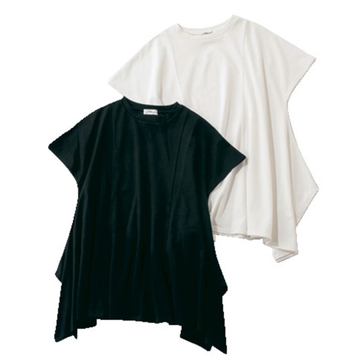 1枚で着られるデザインTシャツ, ブラウス見えTシャツ