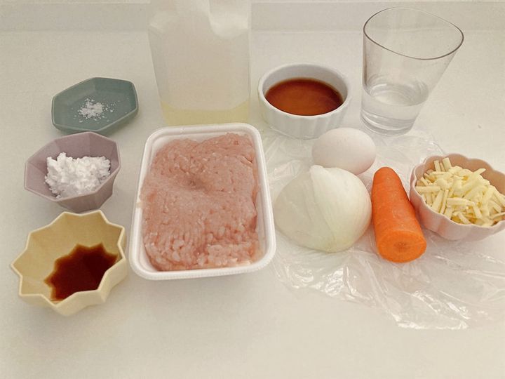 鶏と野菜のカリカリチーズ焼きの材料