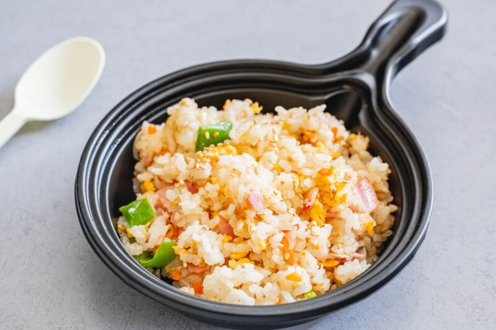 たらこソースで作るチャーハン