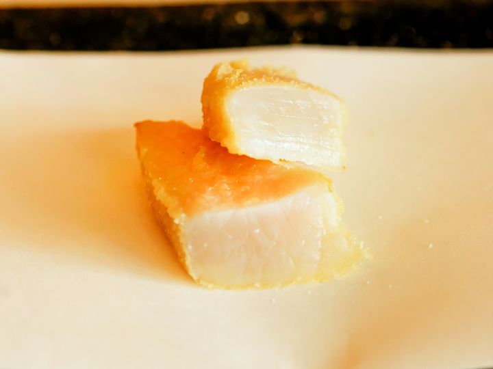 中目黒『天婦羅くすのき中目黒』の三河産の「平貝」