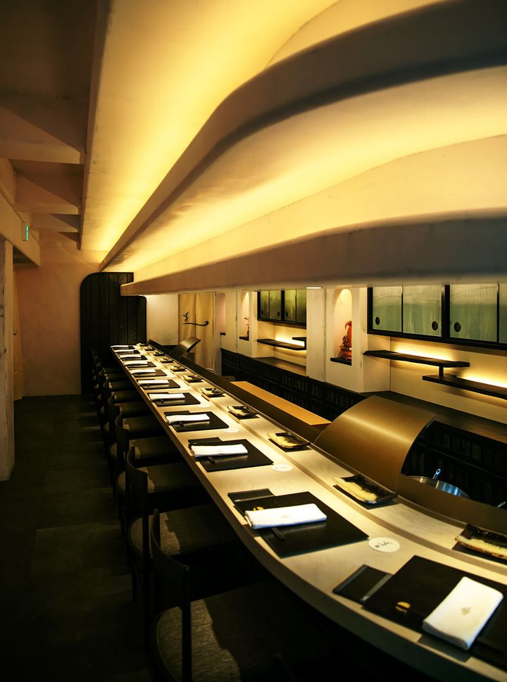 中目黒『天婦羅くすのき中目黒』の内観