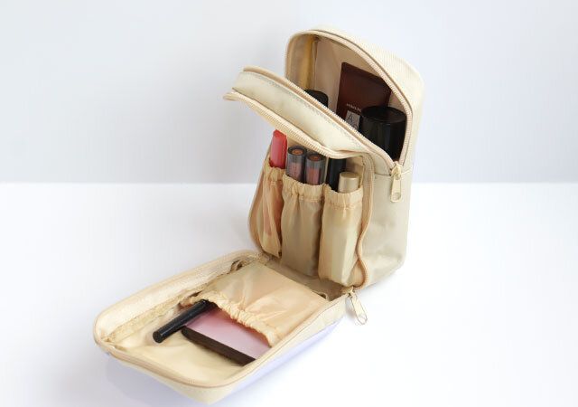 スヌーピースタンドポーチ2層式