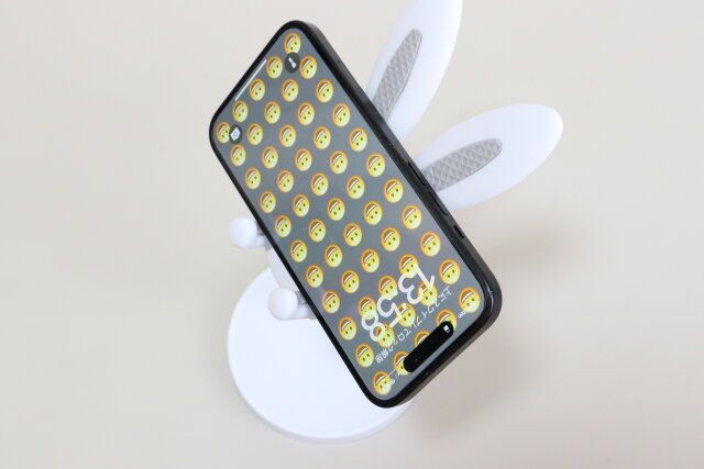 伸縮式スマホスタンドラビット 使用例