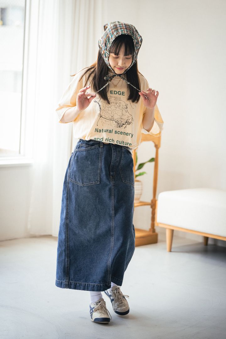 脱シンプルなTシャツコーデ2選。冷房対策もおまかせ！【FUDGE FRIEND おしゃれさんの毎日コーディネート｜大島花菜】