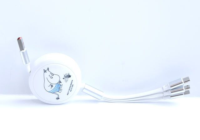 宝島社オトナミューズ8月号増刊の付録のMOOMINの巻き取り式USBケーブル1