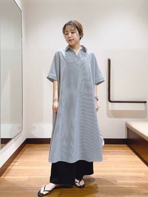 黒ワイドパンツコーデ5