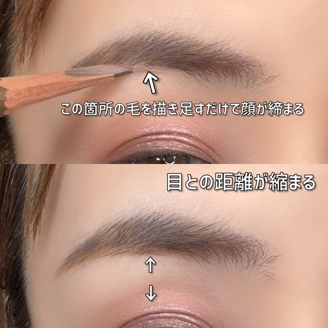 眉の下の毛 足す部分 解説