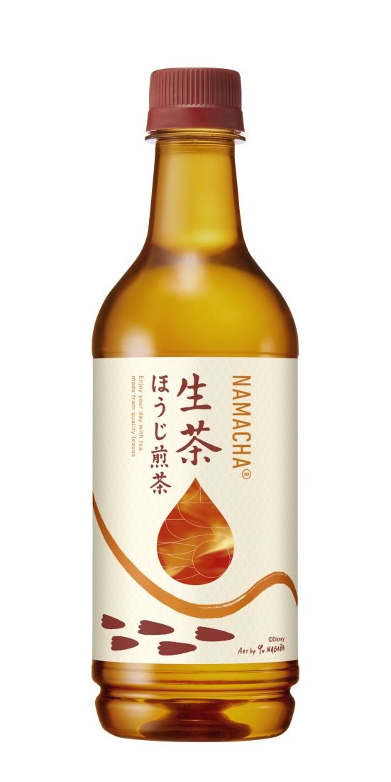 「キリン 生茶 ほうじ煎茶」ディズニーデザインボトル 足跡