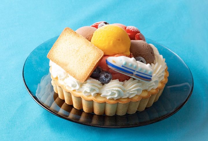 【タルトアイスケーキ】オーナメントト新幹線ver