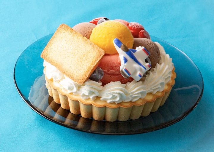 【タルトアイスケーキ】オーナメントト飛行機ver