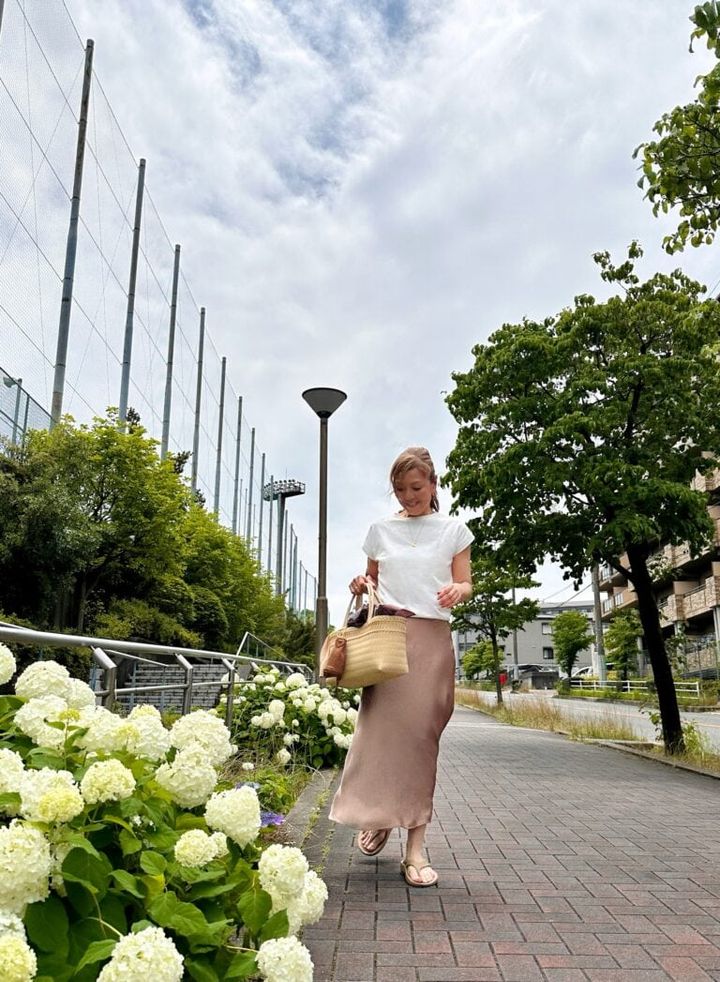 近所のあじさいがきれいに咲いている道