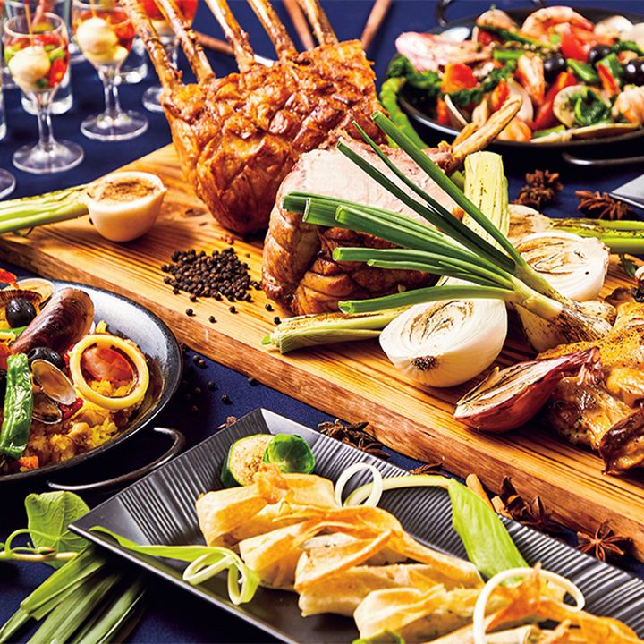 レストランは室内に６つある