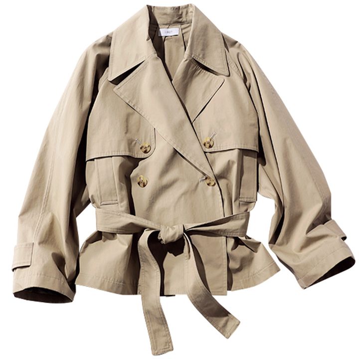 イロットのショート丈トレンチジャケット