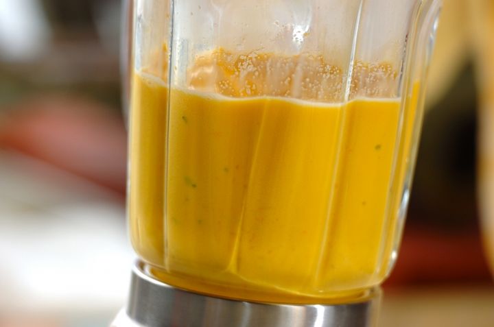 フライパンで作る！簡単カボチャのプリンの作り方2