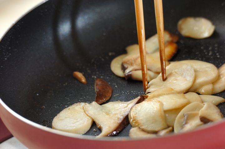 ホウレン草のウスターソテーの作り方1