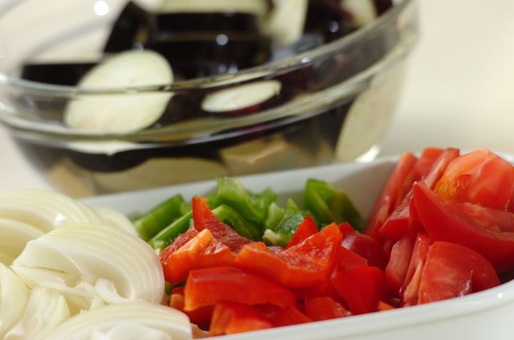 チキンと野菜のオーブン焼きハーブ風味の下準備1