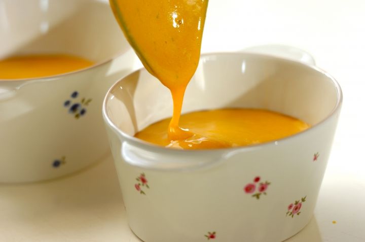 フライパンで作る！簡単カボチャのプリンの作り方3