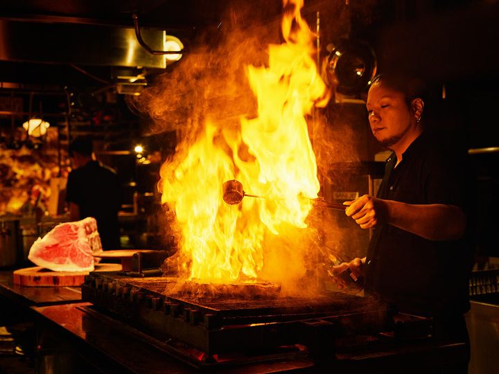 中目黒『T』の調理風景