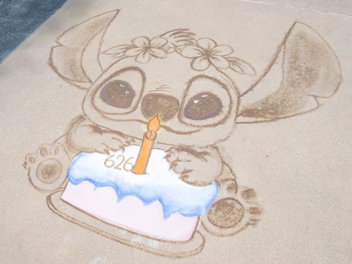 スティッチの日コーヒーアート