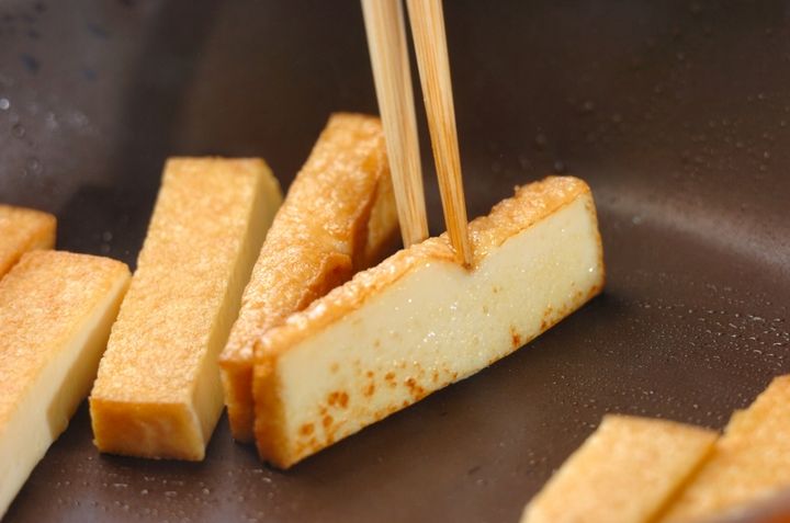 おつまみにもおかずにも！ 厚揚げのチーズ焼きの作り方2
