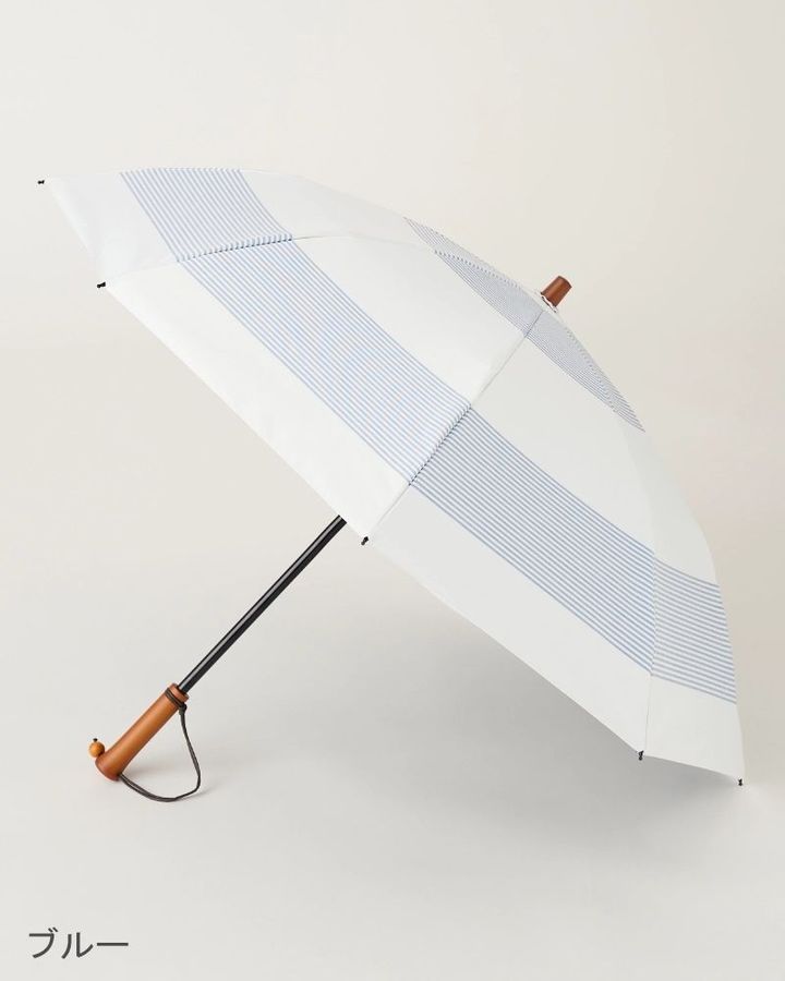 折りたたみ日傘 ２段折/ ボーダー ¥14,410