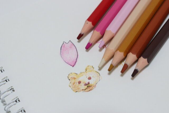 色鉛筆テーマカラーセット12色 使用例