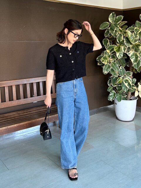 ワイドデニムコーデ3