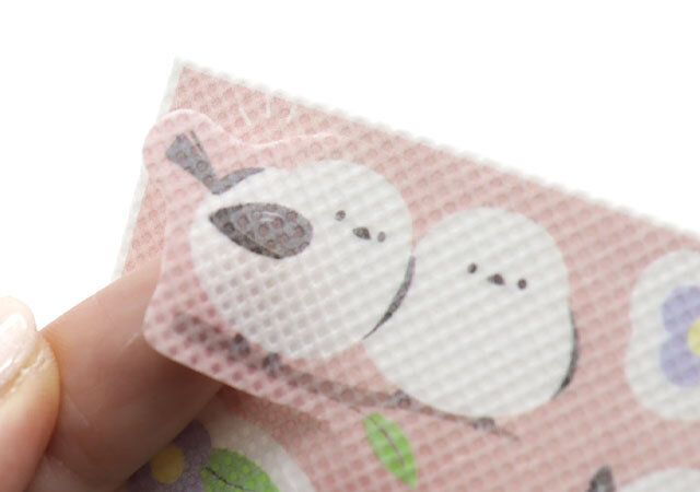 ダイソーのバルくん 虫こないでシール シマエナガ柄