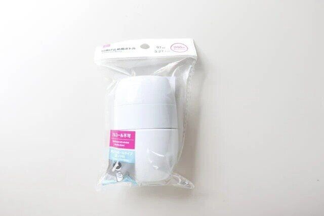 ダイソー 日焼け止め用ボトル パッケージ