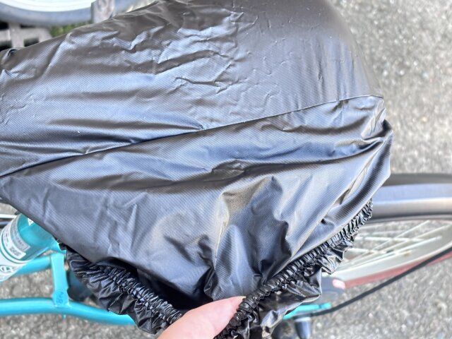 セリア リバーシブルサドルカバー 使用方法 めくる