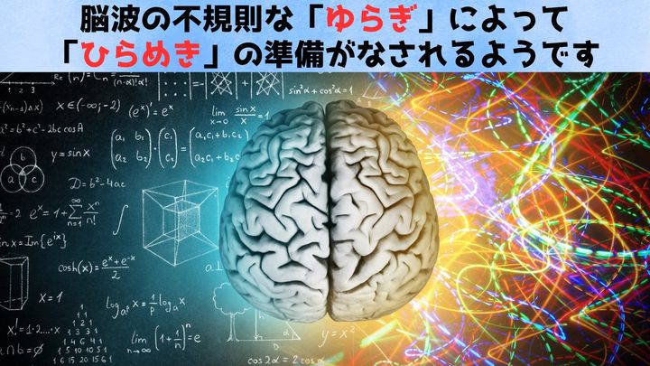 脳波の「ゆらぎ」が「ひらめき」につながっていた